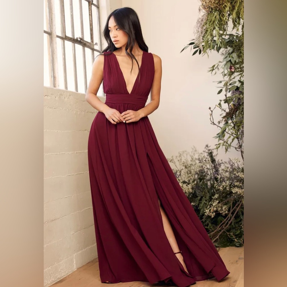 Lulus Wine Bridesmaid Dress Size S